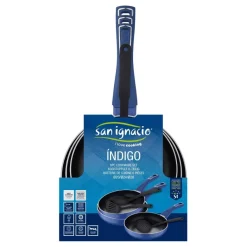 SAN IGNACIO Pfannen-Set LAND INDIGO blau Aluminium 6 tlg.