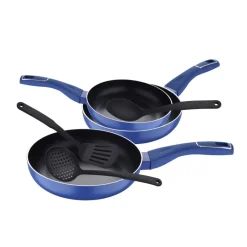 SAN IGNACIO Pfannen-Set LAND INDIGO blau Aluminium 6 tlg.