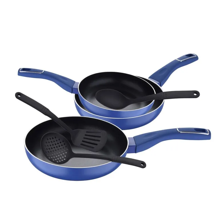 SAN IGNACIO Pfannen-Set LAND INDIGO blau Aluminium 6 tlg.