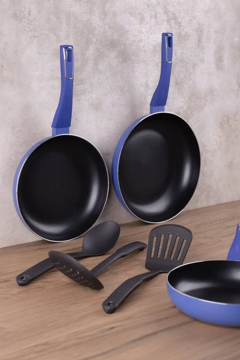 SAN IGNACIO Pfannen-Set LAND INDIGO blau Aluminium 6 tlg.