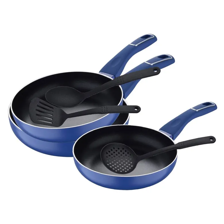 SAN IGNACIO Pfannen-Set LAND INDIGO blau Aluminium 6 tlg.