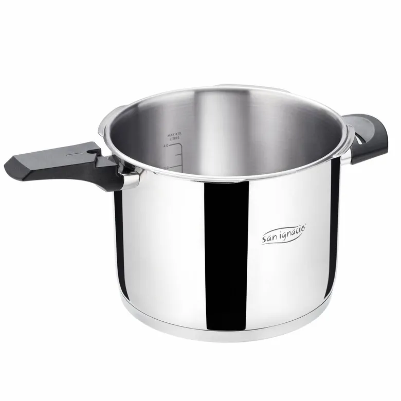 SAN IGNACIO Schnellkochtopf PRO silber Edelstahl D: ca. 22 cm