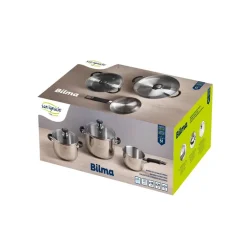 SAN IGNACIO Topfset BILMA silber Aluminium 5 tlg.