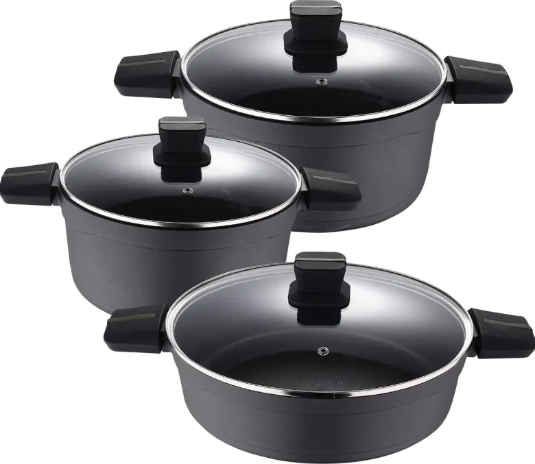 SAN IGNACIO Topfset BISTRO silber Aluminium 3 tlg.