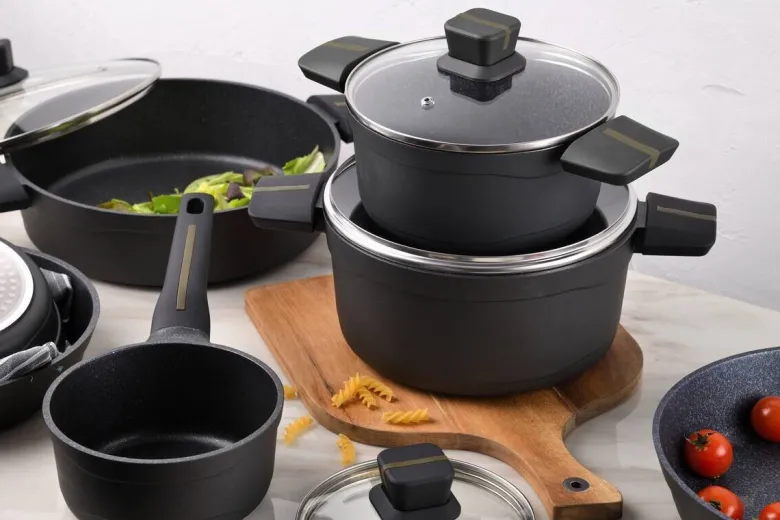 SAN IGNACIO Topfset BISTRO silber Aluminium 3 tlg.