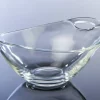 Schale klar Glas B/H/L: ca. 18x10x18 cm