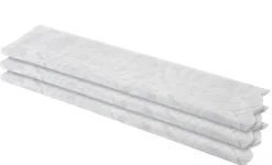Scheibengardinen-Meterware Blatt weiß H: ca. 60 cm