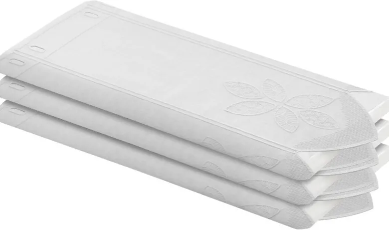 Scheibengardinen-Meterware weiß H: ca. 50 cm