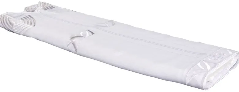 Scheibengardinen-Meterware Olga grau H: ca. 60 cm