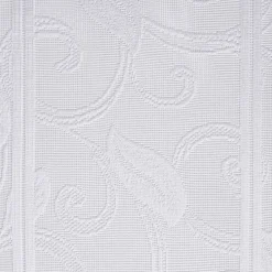 Scheibengardinen-Meterware Ranke weiß H: ca. 60 cm