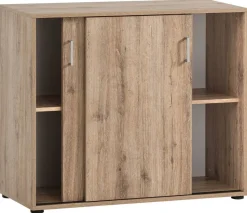 Schiebetürenschrank Niels Eiche B/H/T: ca. 100x83,6x41 cm