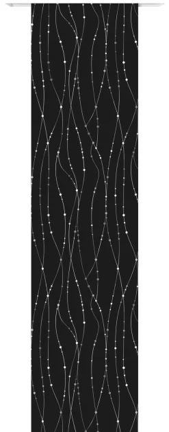 Schiebevorhang New Point schwarz B/L: ca. 60x245 cm