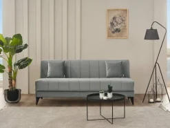 Schlafsofa Action grau B/H/T: ca. 192x86x84 cm