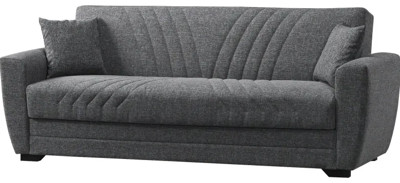 Schlafsofa Alanya grau Microfaser B/H/T: ca. 227x91x83 cm
