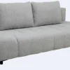 Schlafsofa Alicante hellgrau Webstoff B/H/T: ca. 195x88x95 cm