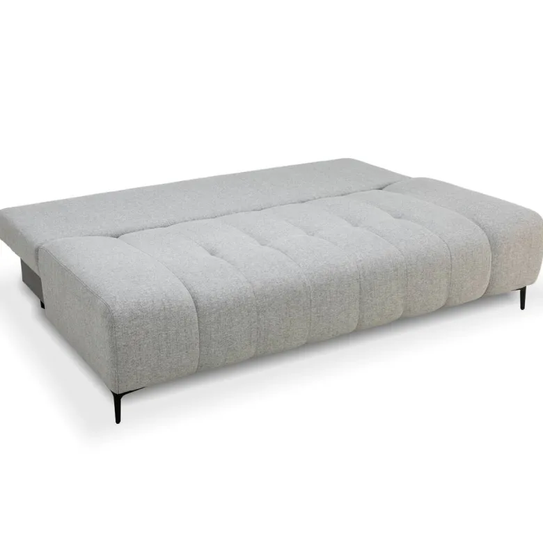 Schlafsofa Alicante hellgrau Webstoff B/H/T: ca. 195x88x95 cm