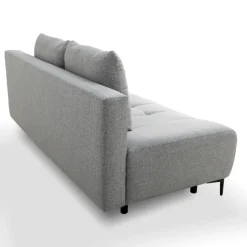 Schlafsofa Alicante hellgrau Webstoff B/H/T: ca. 195x88x95 cm