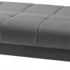 Schlafsofa Alonso grau Microfaser B/H/T: ca. 196x89x83 cm