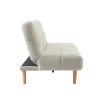 Schlafsofa beige Polyester B/H/T: ca. 190x90x91 cm