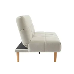 Schlafsofa beige Polyester B/H/T: ca. 190x90x91 cm