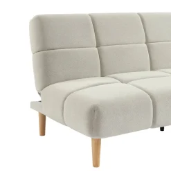 Schlafsofa beige Polyester B/H/T: ca. 190x90x91 cm