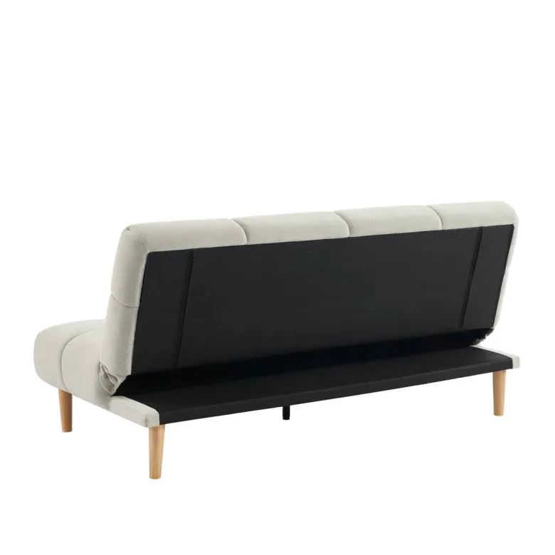 Schlafsofa beige Polyester B/H/T: ca. 190x90x91 cm