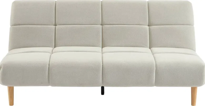 Schlafsofa beige Polyester B/H/T: ca. 190x90x91 cm
