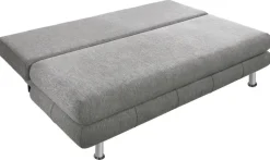 Schlafsofa Benfeld grau Microfaser B/H/T: ca. 190x93x92 cm
