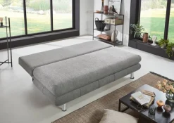 Schlafsofa Benfeld grau Microfaser B/H/T: ca. 190x93x92 cm