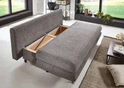 Schlafsofa Benfeld taupe Microfaser B/H/T: ca. 190x93x92 cm