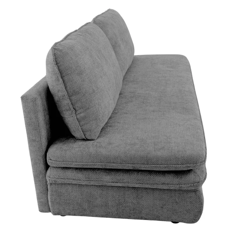 Schlafsofa Fiesta grau Microfaser B/H/T: ca. 200x89x85 cm