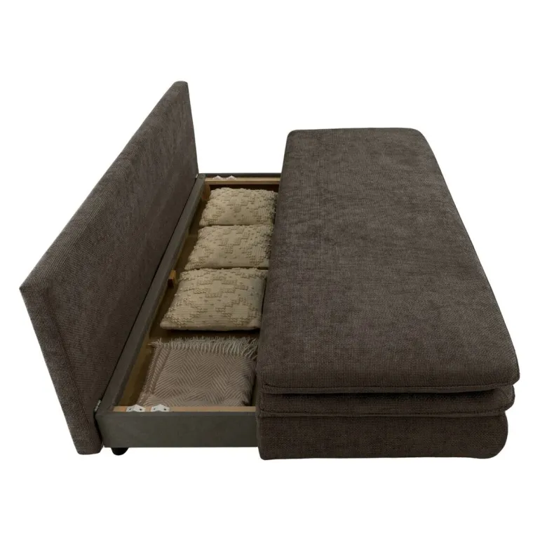 Schlafsofa Fiesta Mocca Microfaser B/H/T: ca. 200x89x85 cm