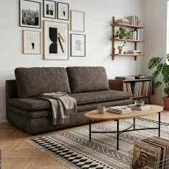 Schlafsofa Fiesta Mocca Microfaser B/H/T: ca. 200x89x85 cm