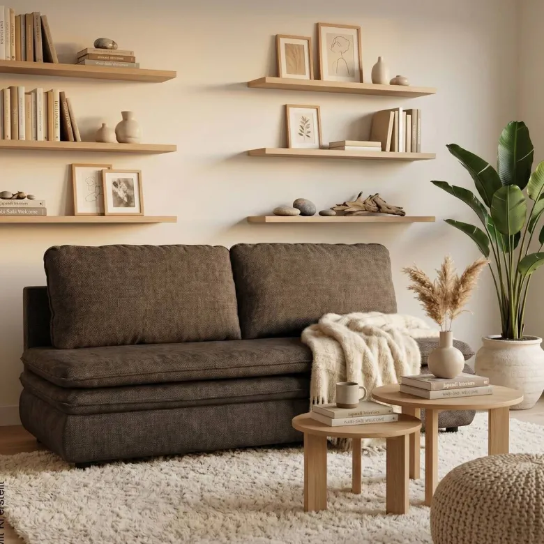 Schlafsofa Fiesta Mocca Microfaser B/H/T: ca. 200x89x85 cm