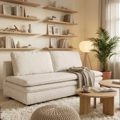 Schlafsofa Fiesta pearl Microfaser B/H/T: ca. 200x89x85 cm