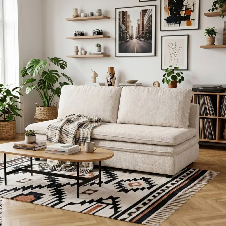 Schlafsofa Fiesta pearl Microfaser B/H/T: ca. 200x89x85 cm