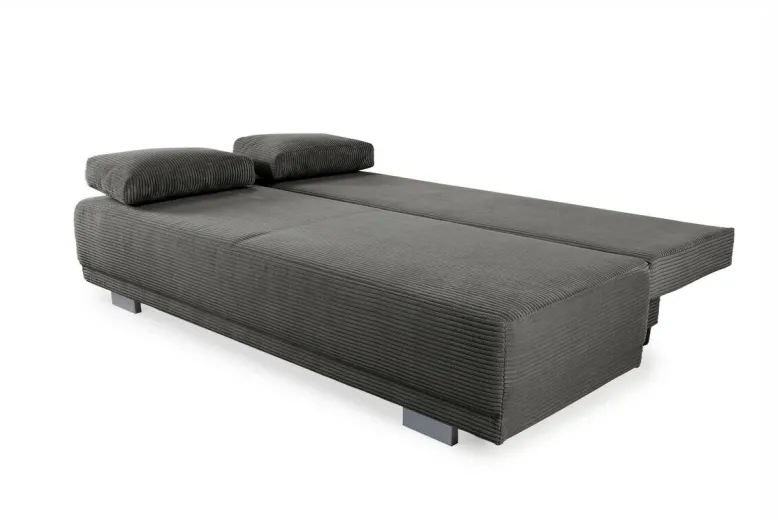 Schlafsofa grau Microfaser B/H/T: ca. 196x78x82 cm