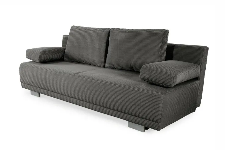 Schlafsofa grau Microfaser B/H/T: ca. 196x78x82 cm
