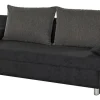 Schlafsofa grauschwarz Microfaser B/H/T: ca. 191x82x80 cm
