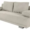 Schlafsofa Greige Microfaser B/H/T: ca. 196x78x82 cm