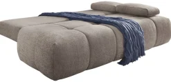 Schlafsofa Greige Polyester B/H/T: ca. 213x86x101 cm