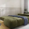 Schlafsofa grün Kunststoff B/H/T: ca. 213x86x101 cm
