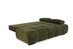 Schlafsofa grün Kunststoff B/H/T: ca. 213x86x101 cm