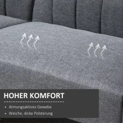 Schlafsofa 839-214GY grau B/H/T: ca. 173x73x75 cm