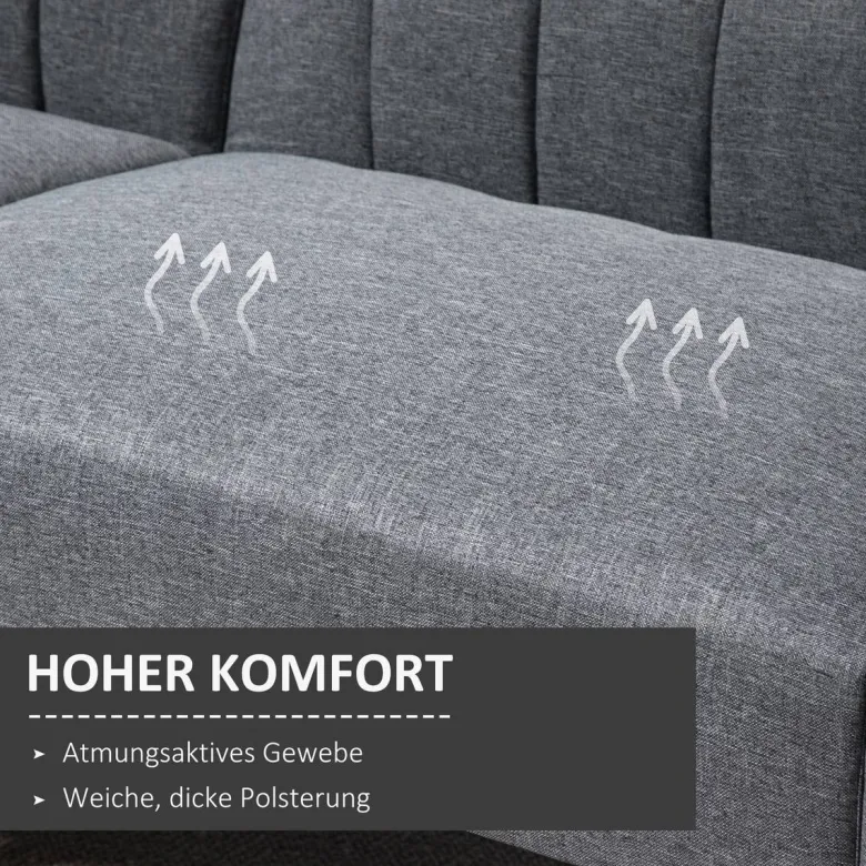 Schlafsofa 839-214GY grau B/H/T: ca. 173x73x75 cm
