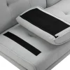 Schlafsofa 833-663 hellgrau B/H/T: ca. 181x78x77 cm