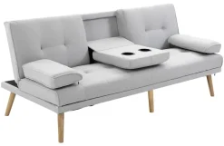 Schlafsofa 833-663 hellgrau B/H/T: ca. 181x78x77 cm