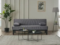 Schlafsofa Radoo grau Polyester B/H/T: ca. 190x86x84 cm
