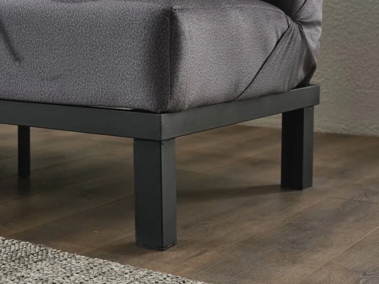 Schlafsofa Radoo grau Polyester B/H/T: ca. 190x86x84 cm