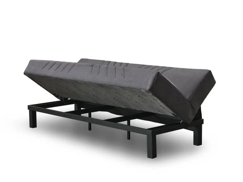 Schlafsofa Radoo grau Polyester B/H/T: ca. 190x86x84 cm